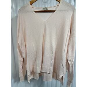 Cortland Park Pullover Sweater Light Weight In Pastel Cotton Candy Pink Size M